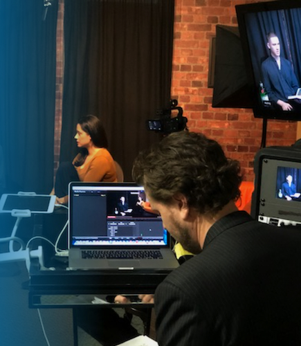 On-camera acting training at Alza Acting Studio in Toronto